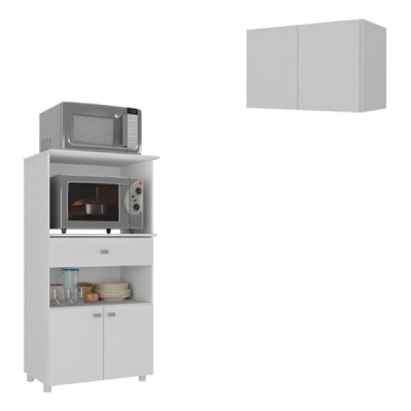 Encontraproduto.com.br - Kit Armário de Cozinha c/ Balcão Multiuso Multimóveis MP2238
