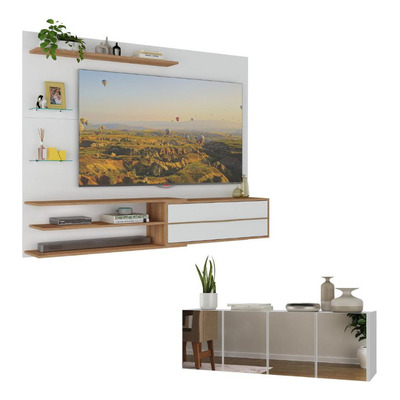 Painel TV até 65 Polegadas com Aparador Multimóveis MP1088
