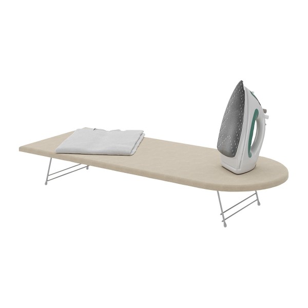 Encontraproduto.com.br - Mesa Tábua De Passar Roupas Portátil Multimóveis Cr30037 Bege Bege