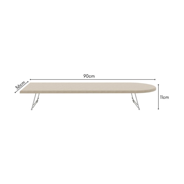 Encontraproduto.com.br - Mesa Tábua De Passar Roupas Portátil Multimóveis Cr30037 Bege Bege