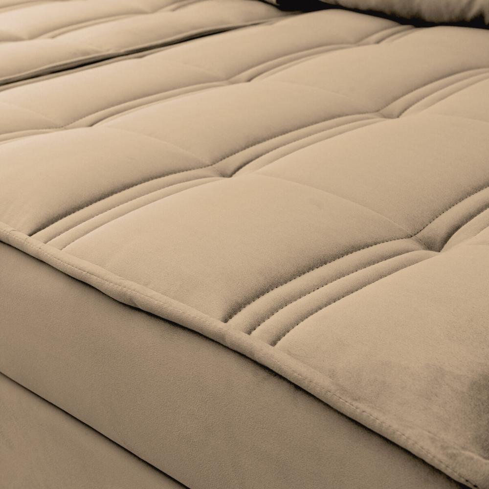 Encontraproduto.com.br - Sofá 3 Lugares Retrátil e Reclinável 270cm Multimóveis CR45246 Tabaco