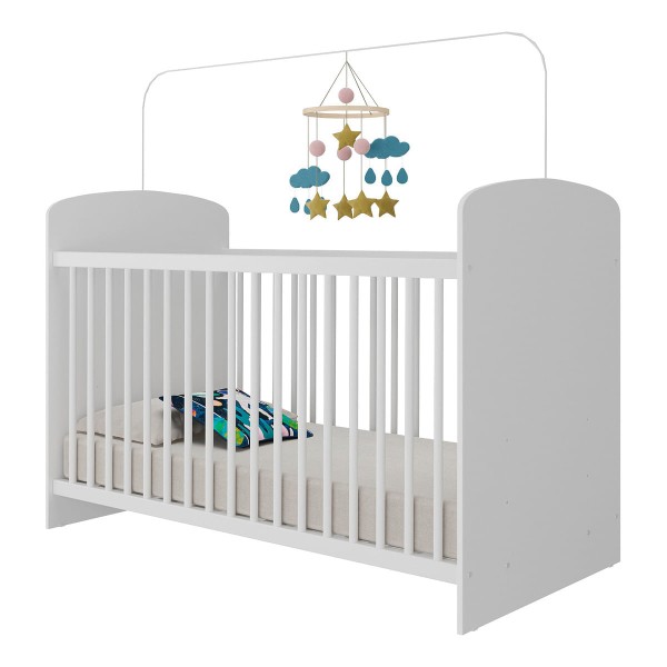 Encontraproduto.com.br - Berço Para Colchão 60x130cm Sonho Multimóveis Bb0515 Branco Branco