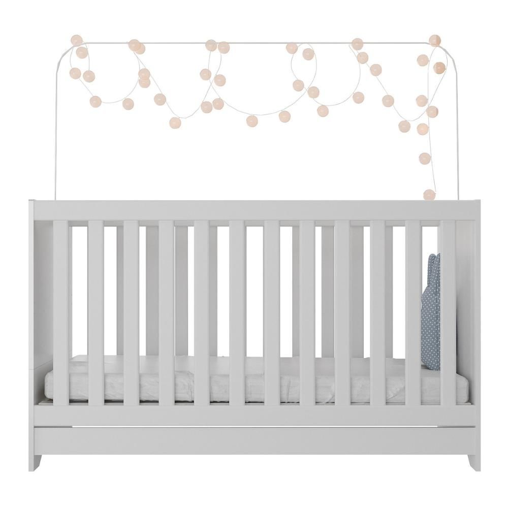 Encontraproduto.com.br - Berço 3 em 1 com Colchão Incluso Pipoca Multimóveis BB0527C Branco