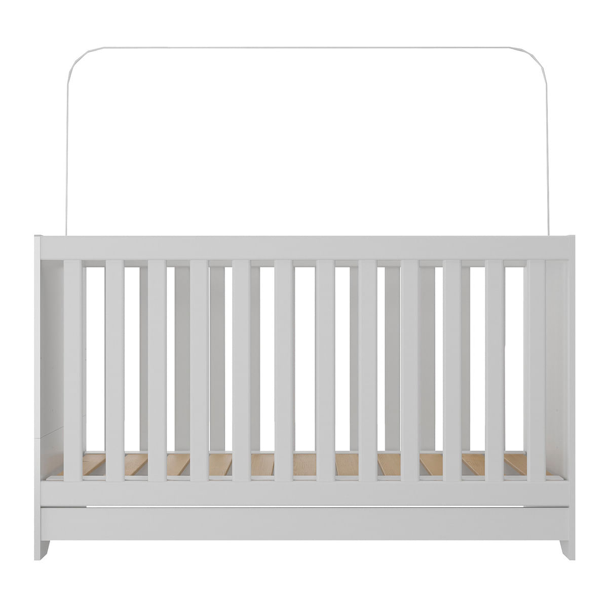 Encontraproduto.com.br - Berço 3 em 1 com Colchão Incluso Pipoca Multimóveis BB0527C Branco