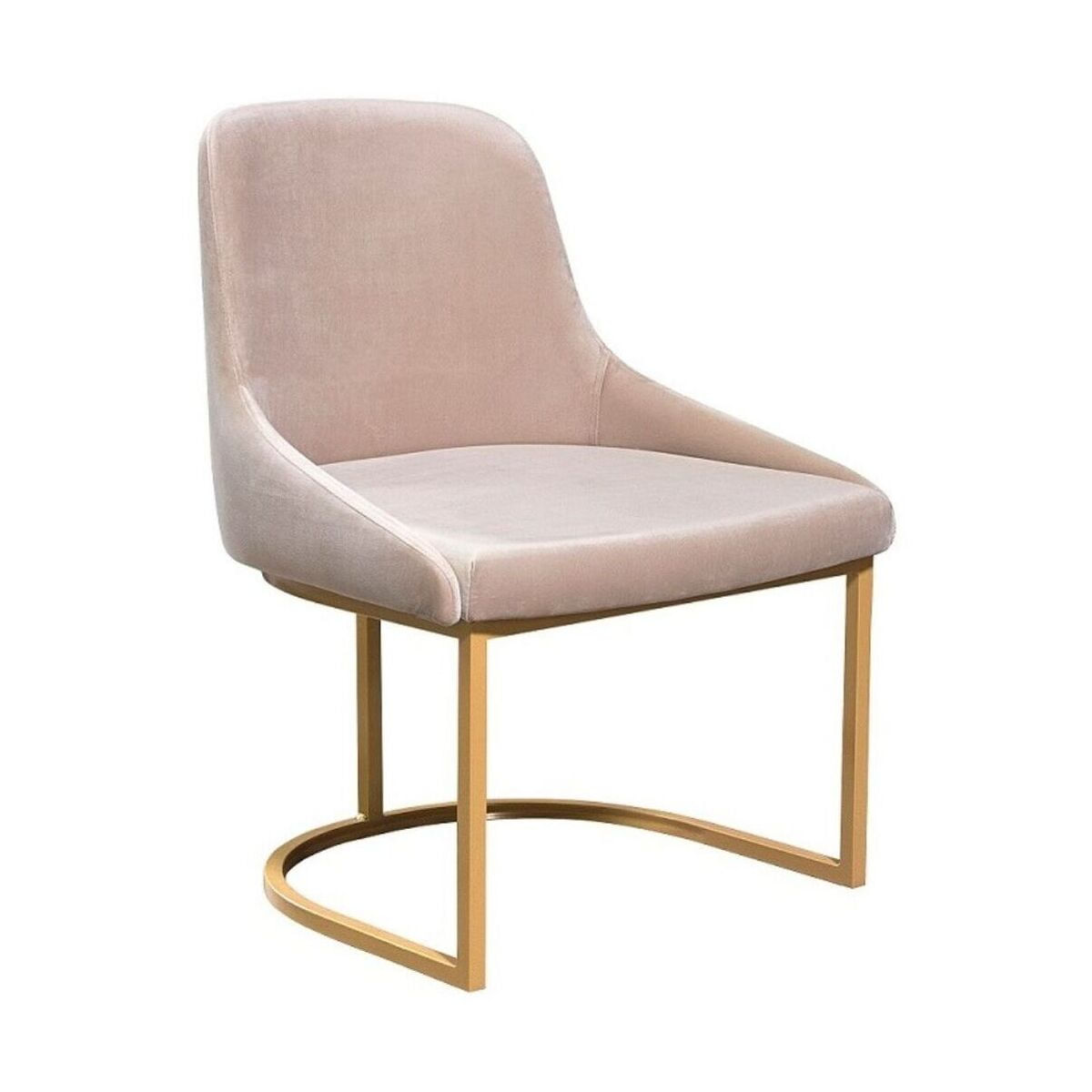 Poltrona Estofada Decorativa Pés De Ferro Multimóveis Cr7011 Creme Creme