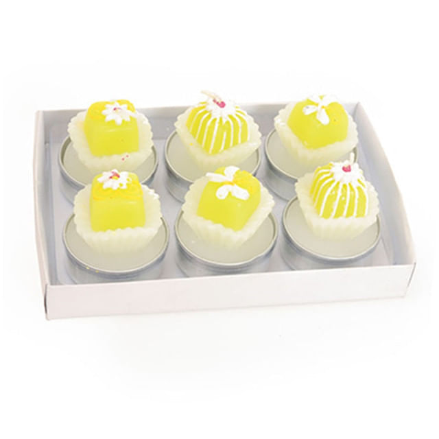 Encontraproduto.com.br - Jogo de Velas Amarelo Cromus Docinhos com 30un