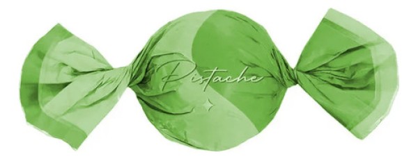 Encontraproduto.com.br - Embalagem Para Trufas e Bombons Metal Pistache Verde/Ouro 14,5X15,5cm 100 Unidades CROMUS