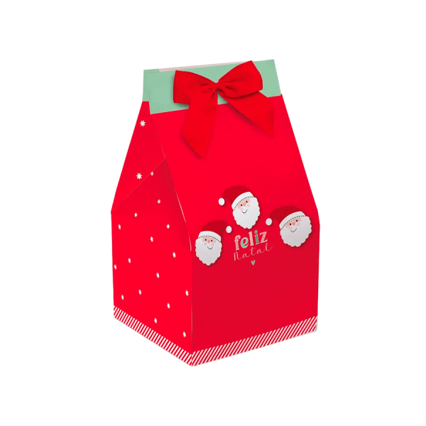 Caixa Panetone Trapézio Joyful 14X14X22,5cm 500g 10 Unidades 13006931 CROMUS
