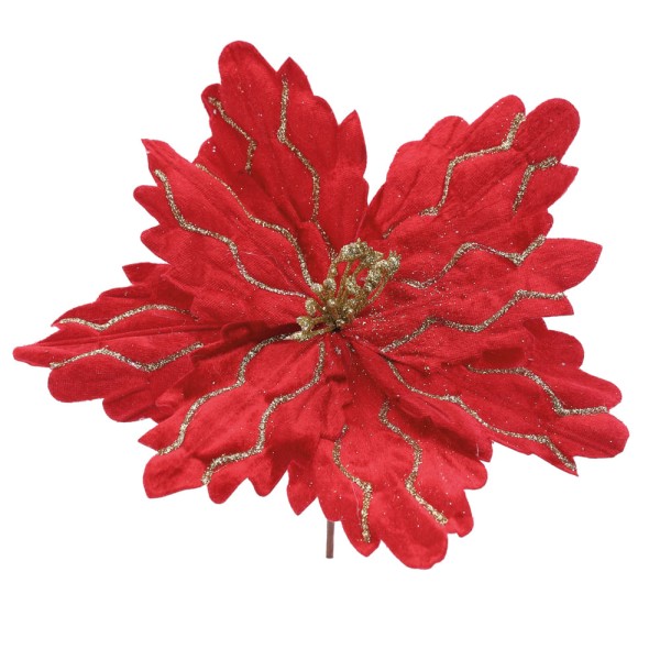 Flor de Natal Poinsetia VERMELHO 15x21x21Cm 1113290