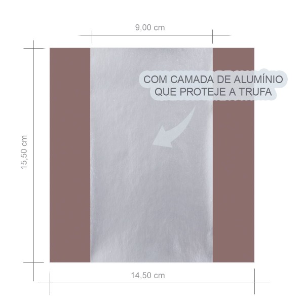 Encontraproduto.com.br - Embalagem para Trufa Marrom Café c/100 - Cromus