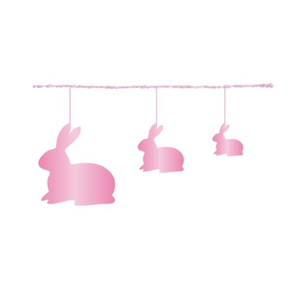 Encontraproduto.com.br - Fio Decorativo Metalizado C/ Coelhos Pink 19000066