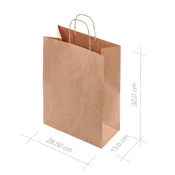 Sacola Para Presente Kraft G 32x26,5x13cm