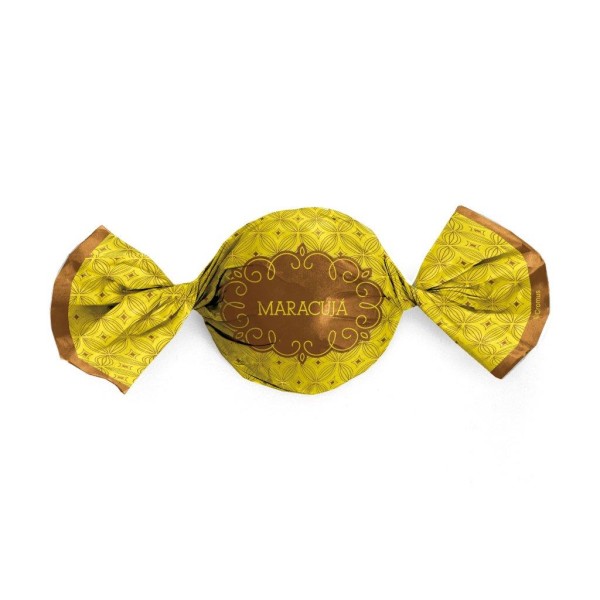 Encontraproduto.com.br - Embalagem Para Trufas e Bombons Gostosura Maracujá 14,5X15,5CM 100 Unidades 12500064 CROMUS