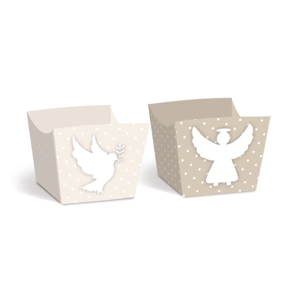Forminha P/doce Mini Cachepot Compose Batismo C/36 Unidades