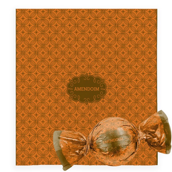 Encontraproduto.com.br - Embalagem Para Trufas e Bombons Gostosura Amendoim 14,5X15,5CM 100 Unidades 12500113 CROMUS