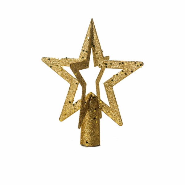 Encontraproduto.com.br - Ponteira Para Árvore De Estrela Vazada Ouro 20x20x15 1712757