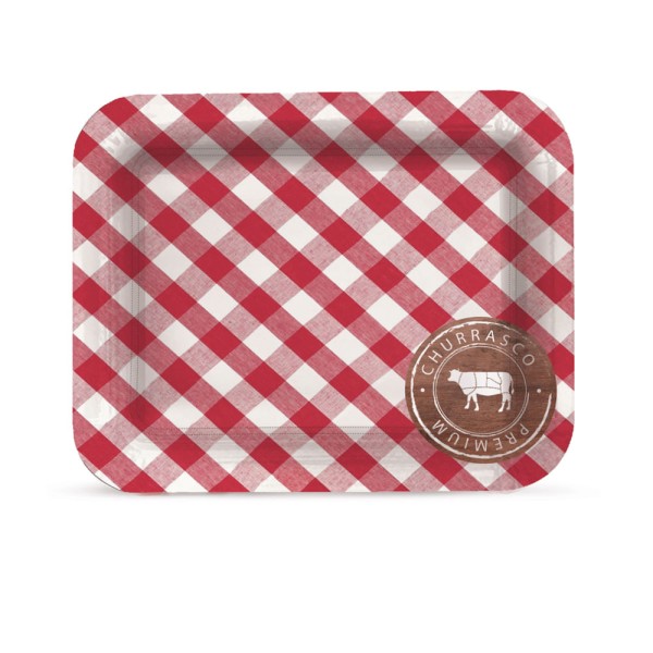 Encontraproduto.com.br - Bandeja Laminada Cromus R5 Churrasco