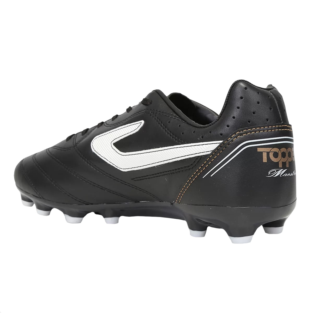 Encontraproduto.com.br - Chuteira Campo Maestro Pro IV Preta - Topper
