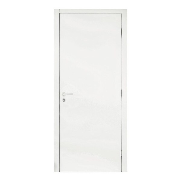 Encontraproduto.com.br - Porta de Madeira Com Batente Eucatex De Giro Colmeia Lisa Primer Branco Lado Direita Ou Esquerda 2,10