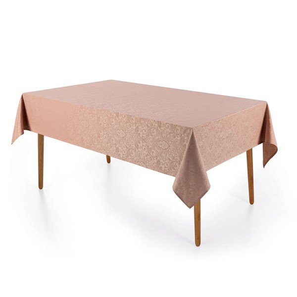 Toalha de Mesa Retangular 8 Lugares Jacquard Blanka Rosé