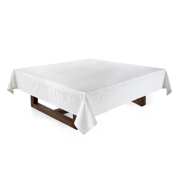 Toalha de mesa Quadrada Karsten 8 lugares Celebration Sienna Branca