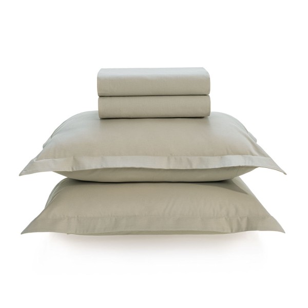 Encontraproduto.com.br - Jogo de Cama Queen 100% Algodão 200 Fios Tom Sálvia