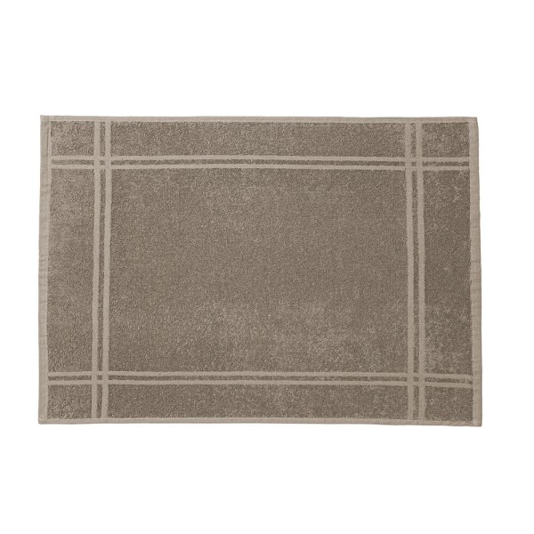 Encontraproduto.com.br - Toalha de Piso 100% Algodão Metrópole Taupe