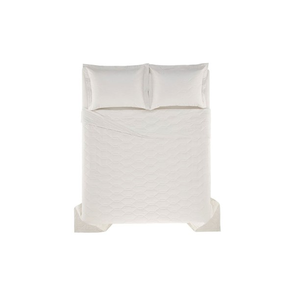 Encontraproduto.com.br - Cobre Leito Casal com Porta Travesseiros 180 Fios Percal Liss Gelo 3pçs - Karsten