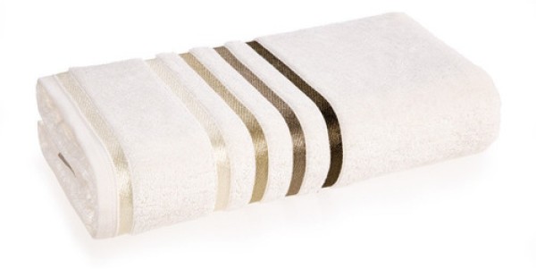 Toalha Banhão Karsten Fio Penteado Lumina Ivory/Marrom