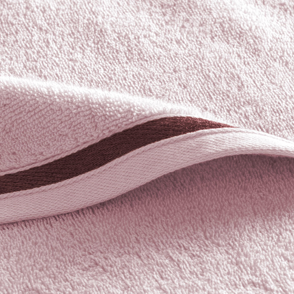 Encontraproduto.com.br - Toalha de Banho Lumina em Algodão Rosa 1,40m x 70cm Karsten