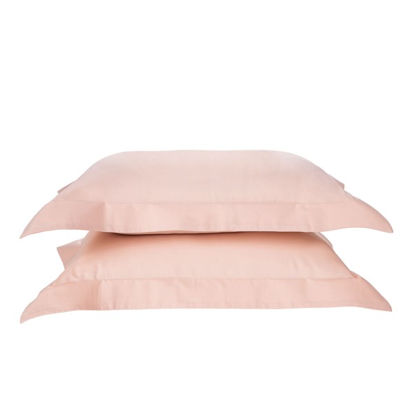 Encontraproduto.com.br - Fronha Karsten 2 Peças 270 Fios Cetim 100% Algodão Domos Rosa