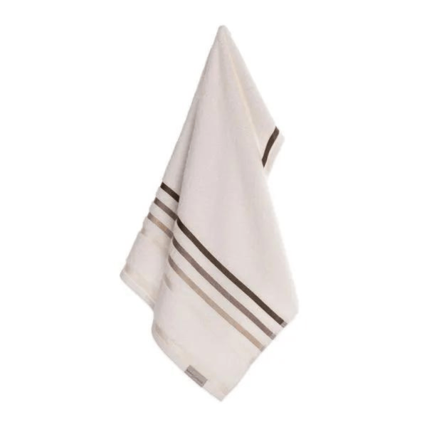 Encontraproduto.com.br - Toalha de Lavabo/Visita Karsten Fio Penteado Lumina Ivory/ Marrom