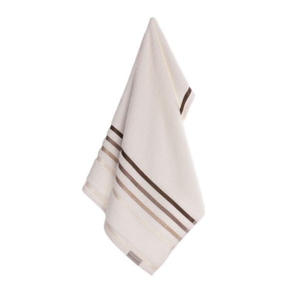 Encontraproduto.com.br - Toalha de Lavabo/Visita Karsten Fio Penteado Lumina Ivory/ Marrom