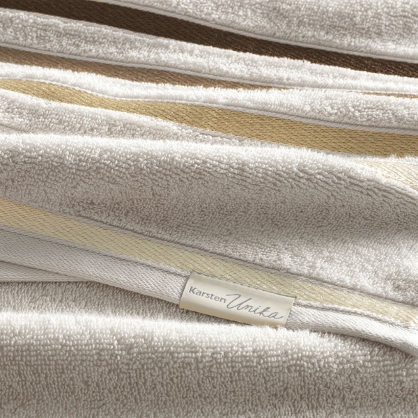 Encontraproduto.com.br - Toalha de Lavabo/Visita Karsten Fio Penteado Lumina Ivory/ Marrom
