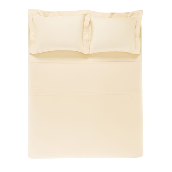 Encontraproduto.com.br - Jogo de Cama Solteiro Karsten 270 Fios Cetim 100% Algodão Domos Palha