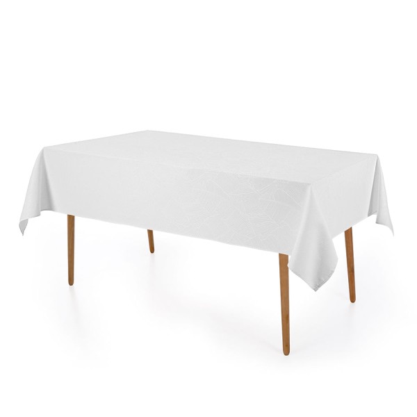 Encontraproduto.com.br - Toalha de mesa Retangular Karsten 6 lugares Sempre Limpa Herbare Branco