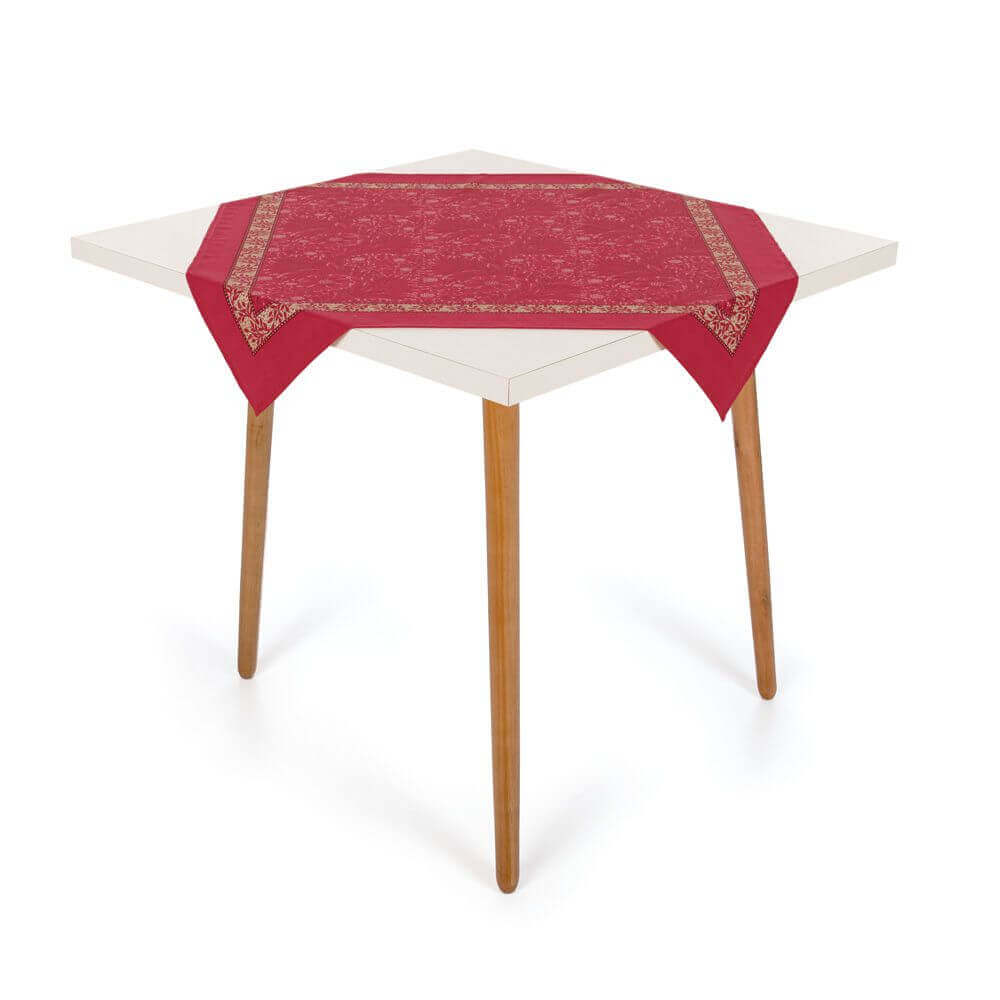 Encontraproduto.com.br - Toalha Centro De Mesa Clássico Natal Karsten 78x78cm