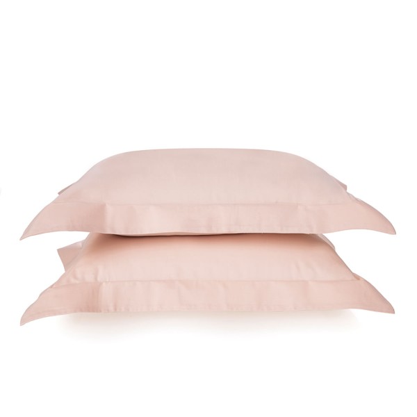 Encontraproduto.com.br - Fronha Karsten 2 Peças 270 Fios Cetim 100% Algodão Domos Rosa