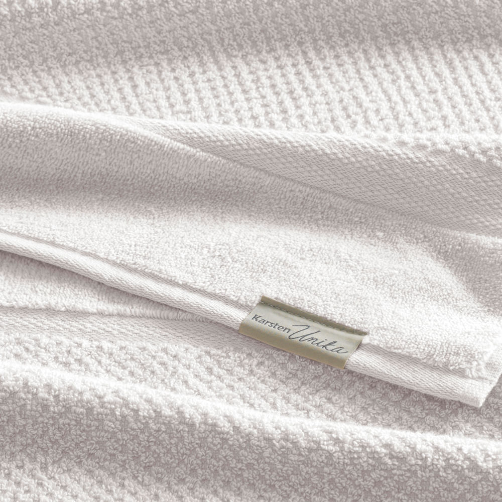 Encontraproduto.com.br - Toalha de Rosto Karsten Fio Penteado Milenium Branco