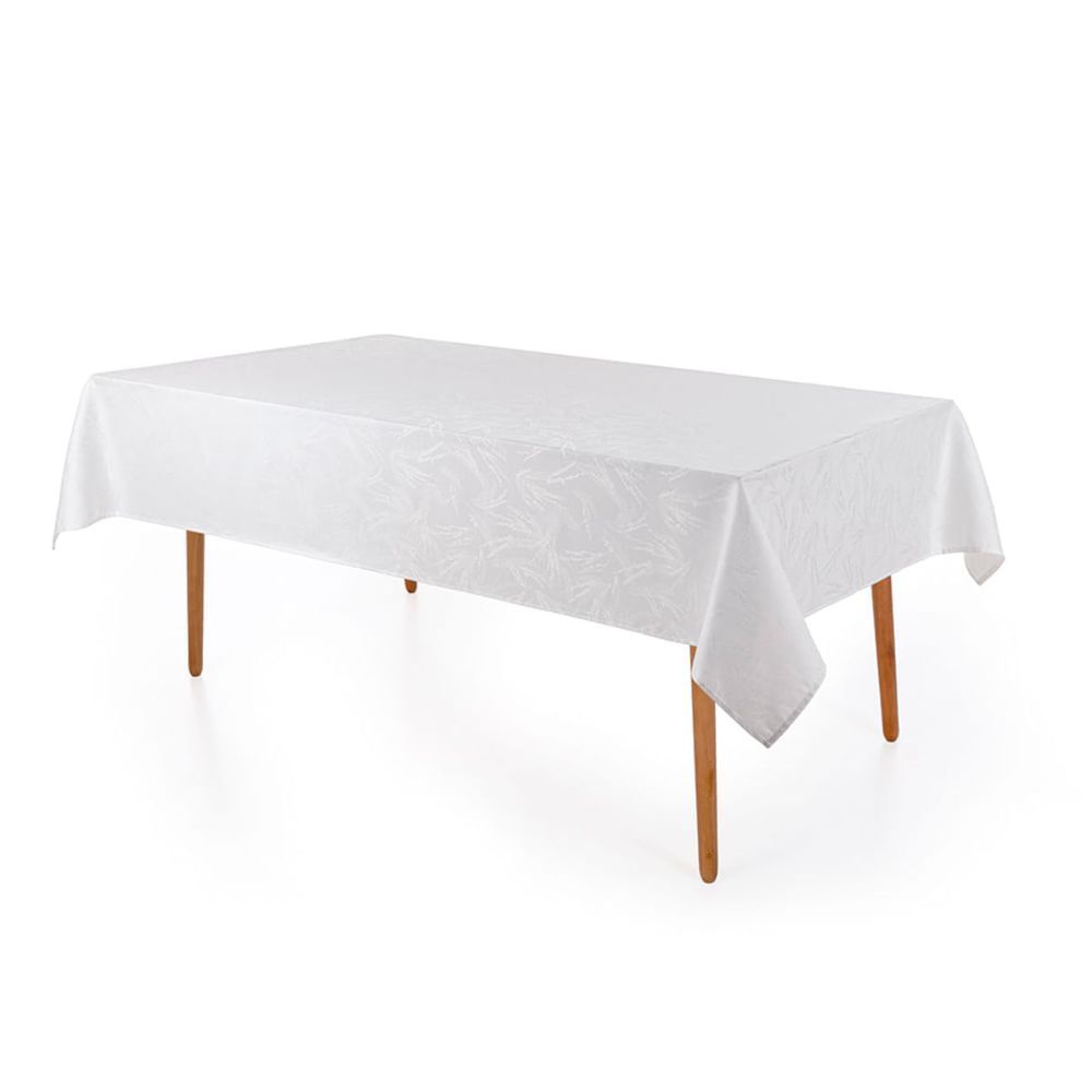 Encontraproduto.com.br - Toalha de Mesa Retangular Karsten 6 Lugares Sempre Limpa Urban Branco