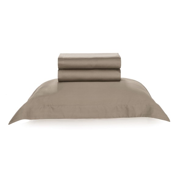 Encontraproduto.com.br - Jogo de Cama Solteiro Karsten 270 Fios Cetim 100% Algodão Domos Mocca