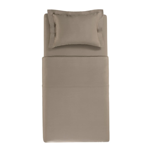Encontraproduto.com.br - Jogo de Cama Solteiro Karsten 270 Fios Cetim 100% Algodão Domos Mocca