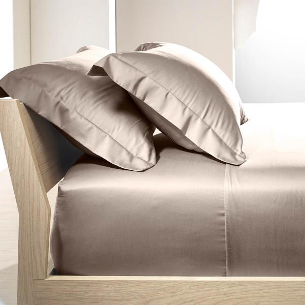 Encontraproduto.com.br - Jogo de Cama Solteiro Karsten 270 Fios Cetim 100% Algodão Domos Mocca