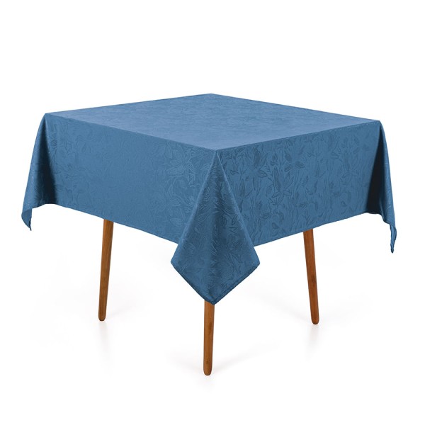 Encontraproduto.com.br - Toalha de Mesa Quadrada Karsten 4 Lugares Dominic Indigo
