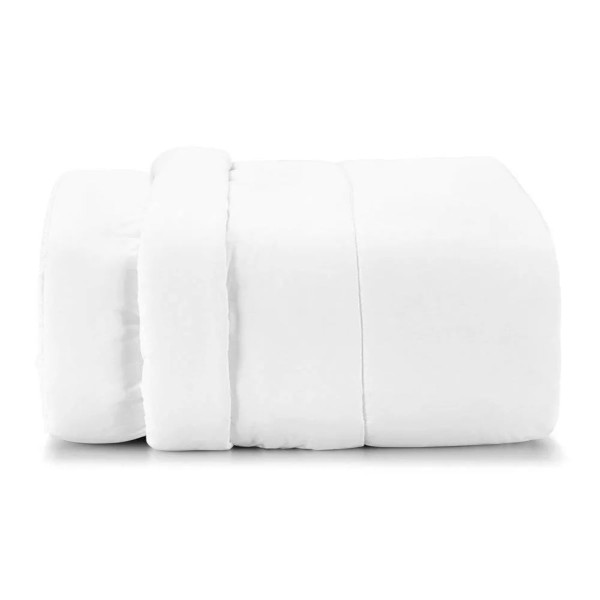 Encontraproduto.com.br - Edredom Solteiro Karsten 180 Fios Percal 100% Algodão Liss Branco
