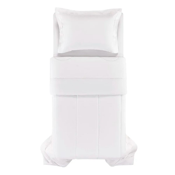 Encontraproduto.com.br - Edredom Solteiro Karsten 180 Fios Percal 100% Algodão Liss Branco