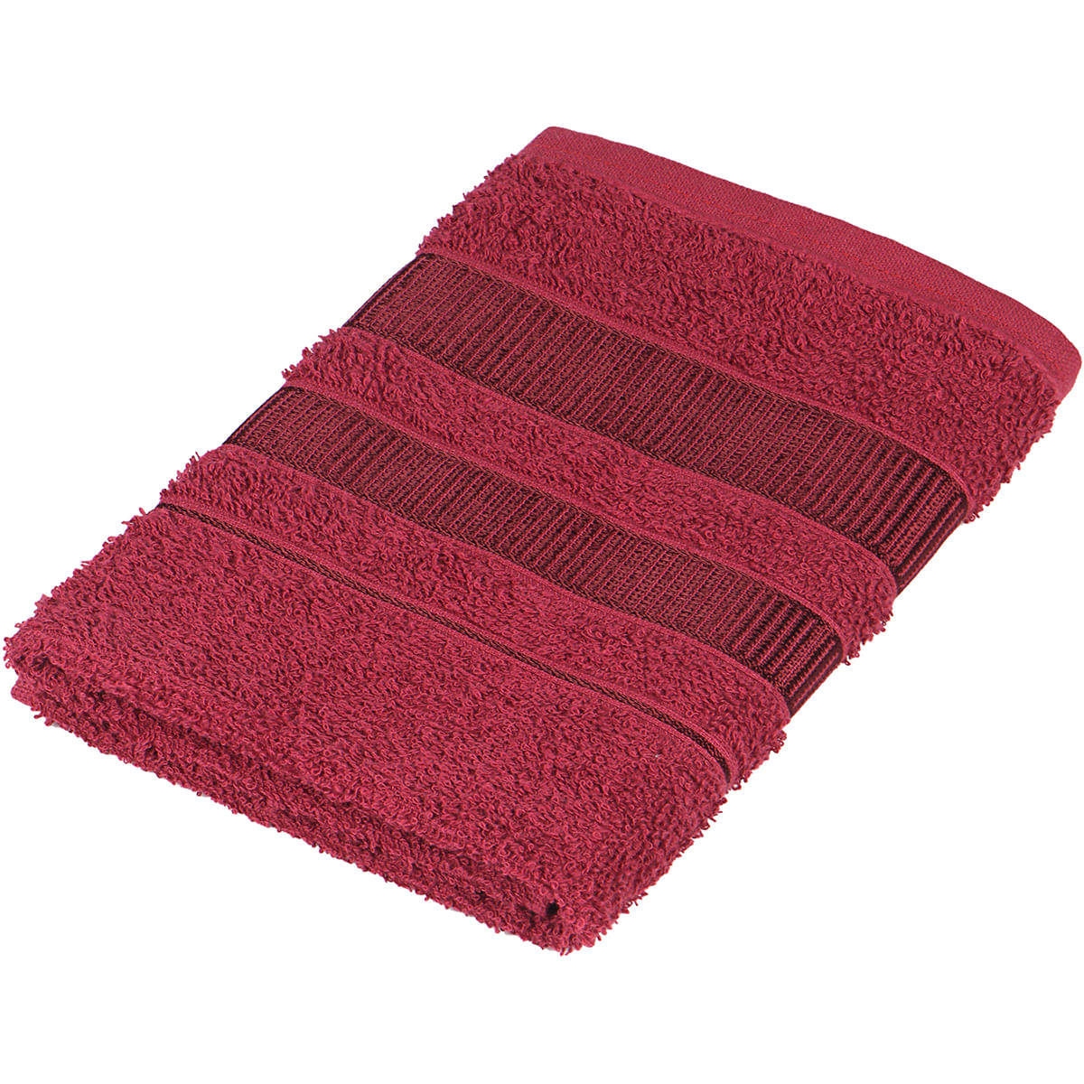Toalha de Rosto Karsten Valencia Vermelho 100% Algodão