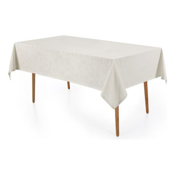 Encontraproduto.com.br - Toalha de Mesa Retangular 12 Lugares Anti Mancha Katherine Pérola