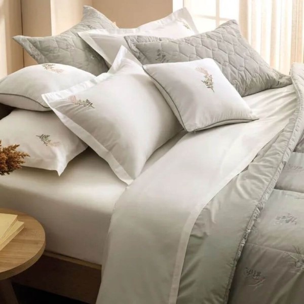 Encontraproduto.com.br - Jogo de Cama Queen Lívia 200 Fios com 5 Peças - Karsten