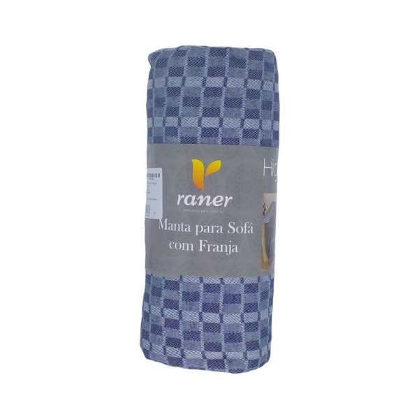 Encontraproduto.com.br - Manta para Sofá com franja 1,40m x 2,20m - Raner
